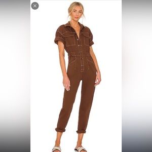 Free People Marci Short Sleeve Jumpsuit